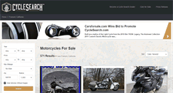 Desktop Screenshot of cyclesearch.com